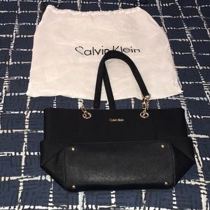 Brand new Calvin Klein leather large tote